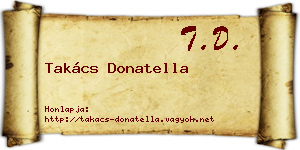 Takács Donatella névjegykártya