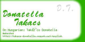 donatella takacs business card